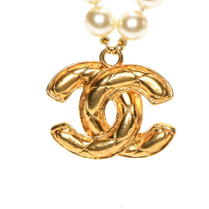 Chanel Pearl CC Necklace Gold 3 of 7