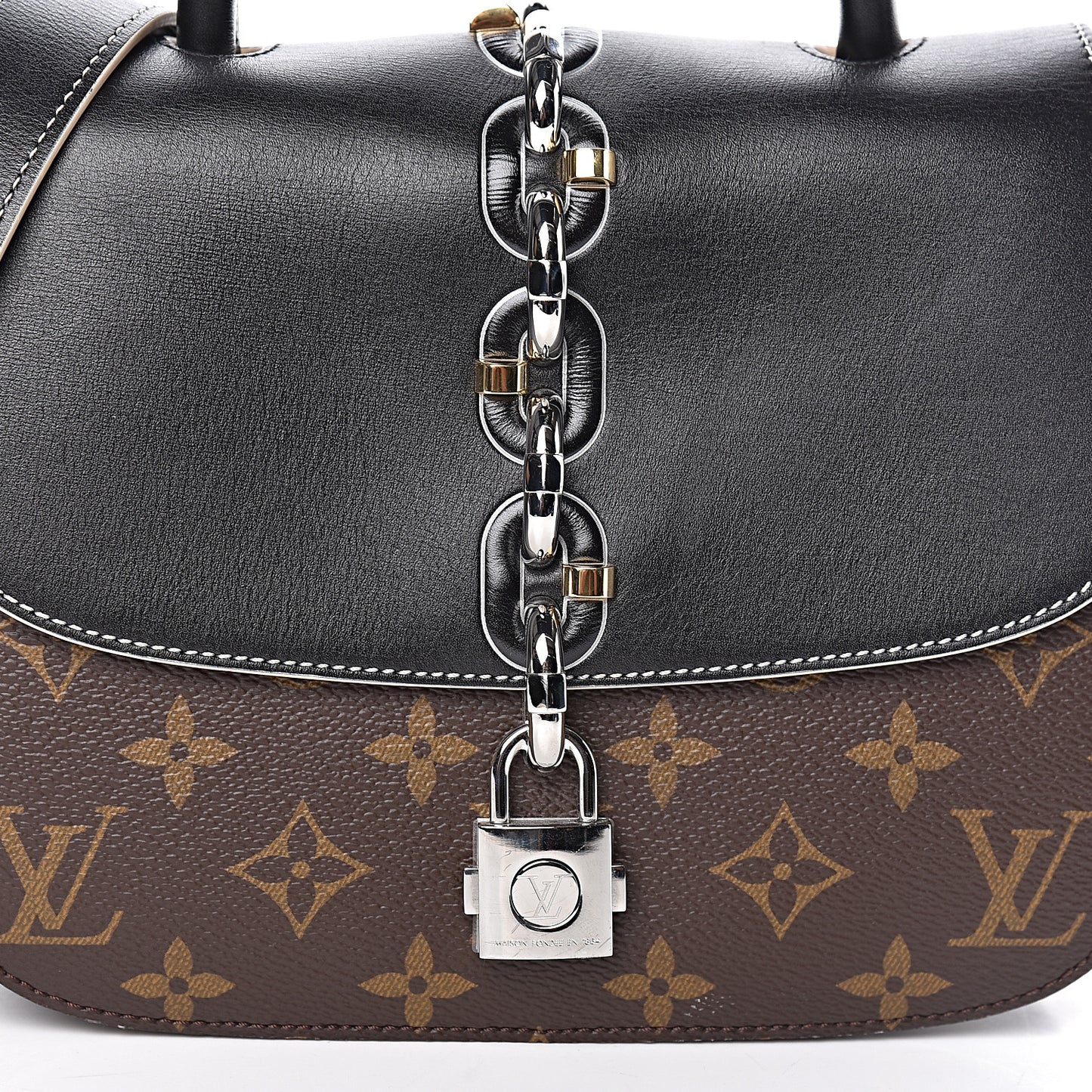 Calfskin Monogram Chain It Bag PM Black