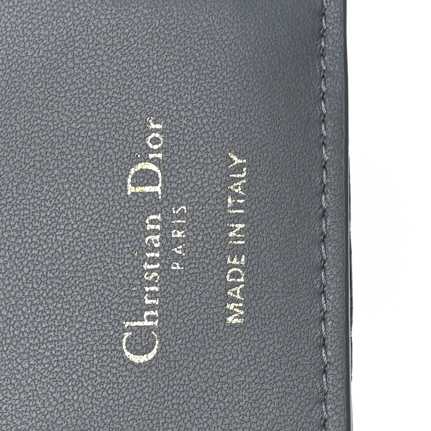Christian Dior Grained Calfskin Supple Cannage Caro Dahlia Wallet Cloud Blue 6 of 8