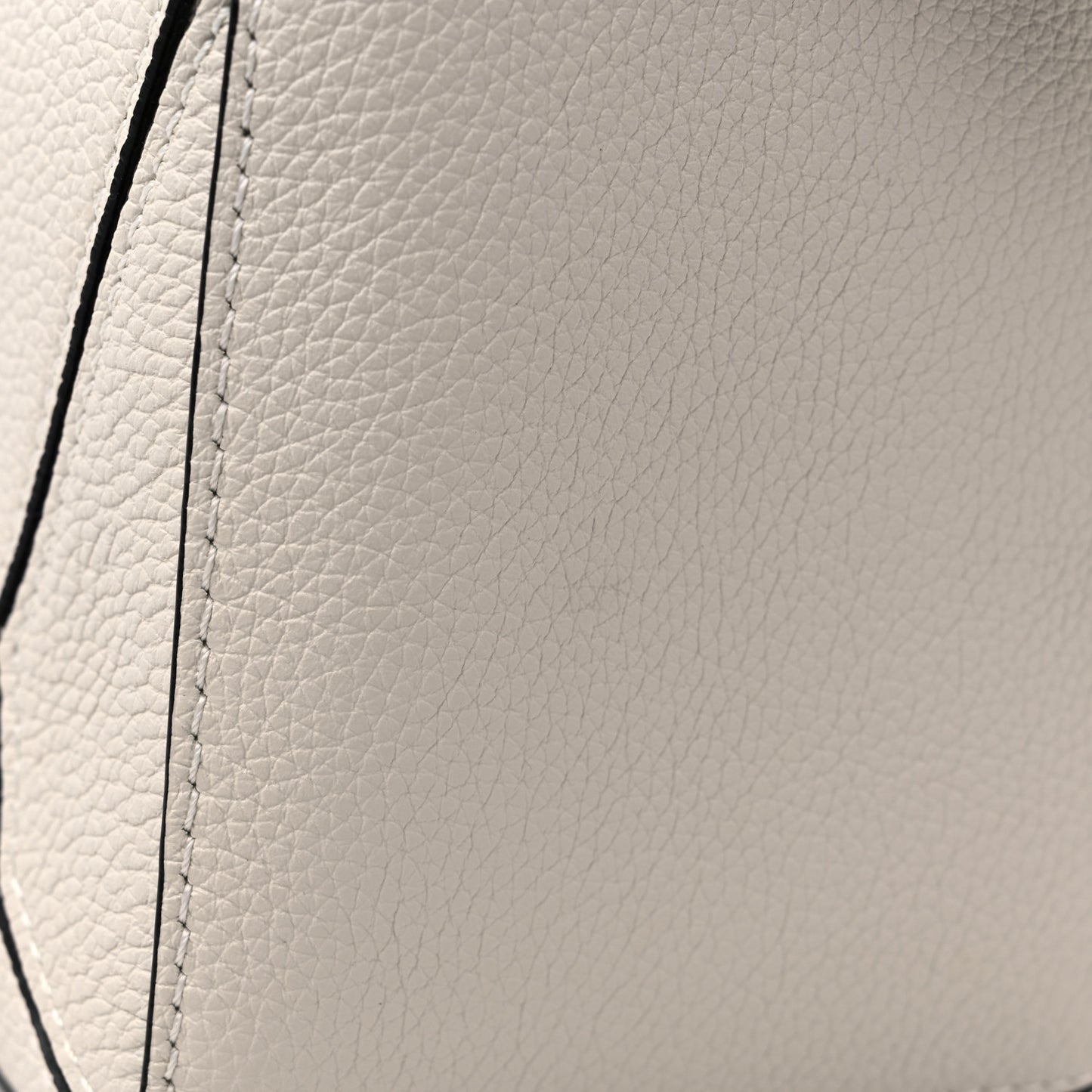 Grained Calfskin Small Puzzle Bag Soft White