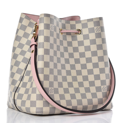 Louis Vuitton Damier Azur Neonoe MM Eau De Rose 3 of 8