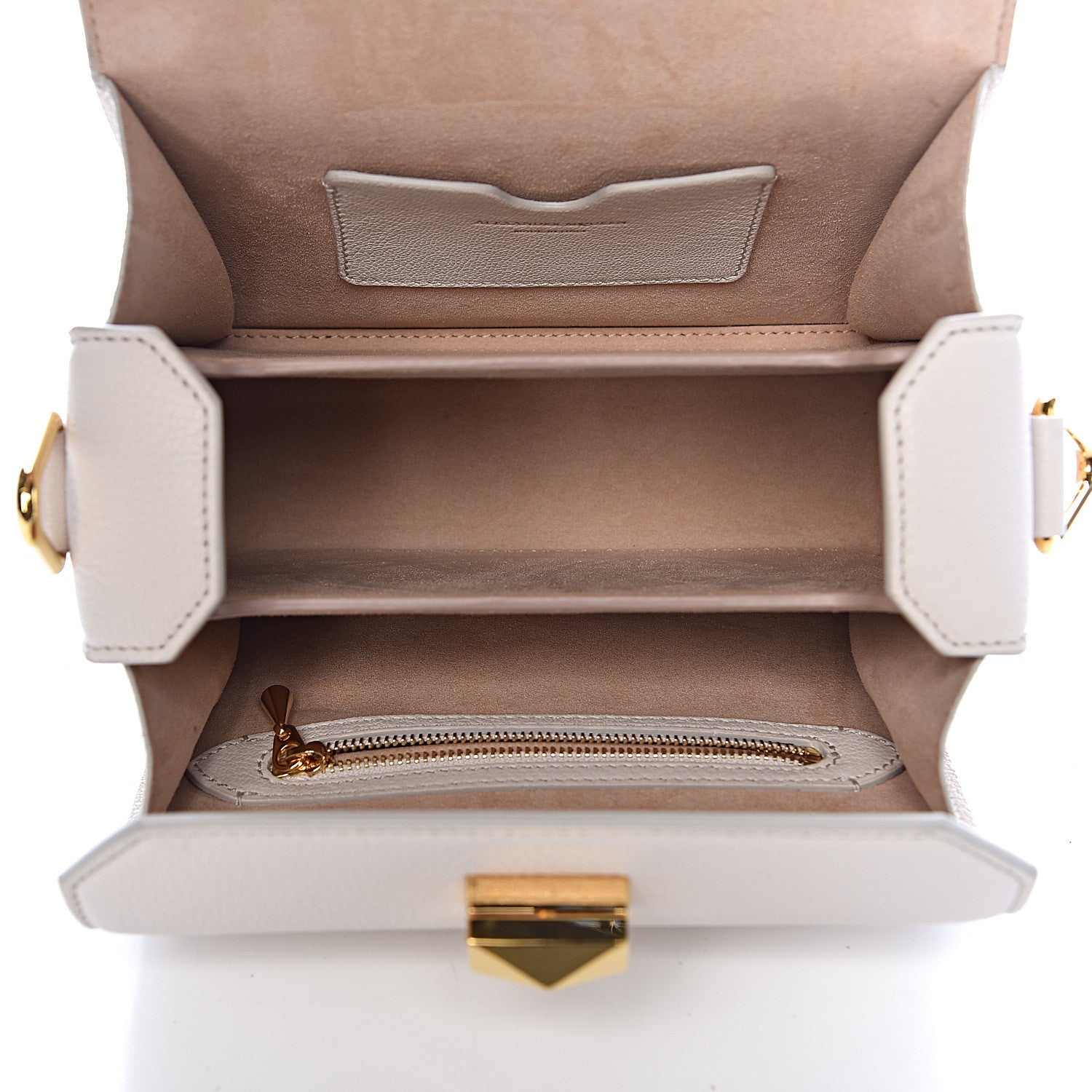 Alexander McQueen Silky Amish Grain Calfskin Box Shoulder Bag 19 Off White 5 of 9