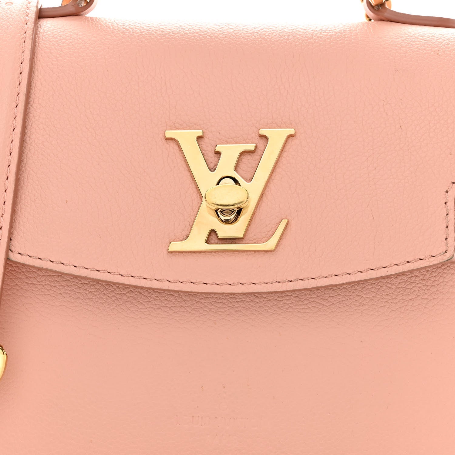 Louis Vuitton Soft Calfskin Mini Lockme Rose Trianon 7 of 12