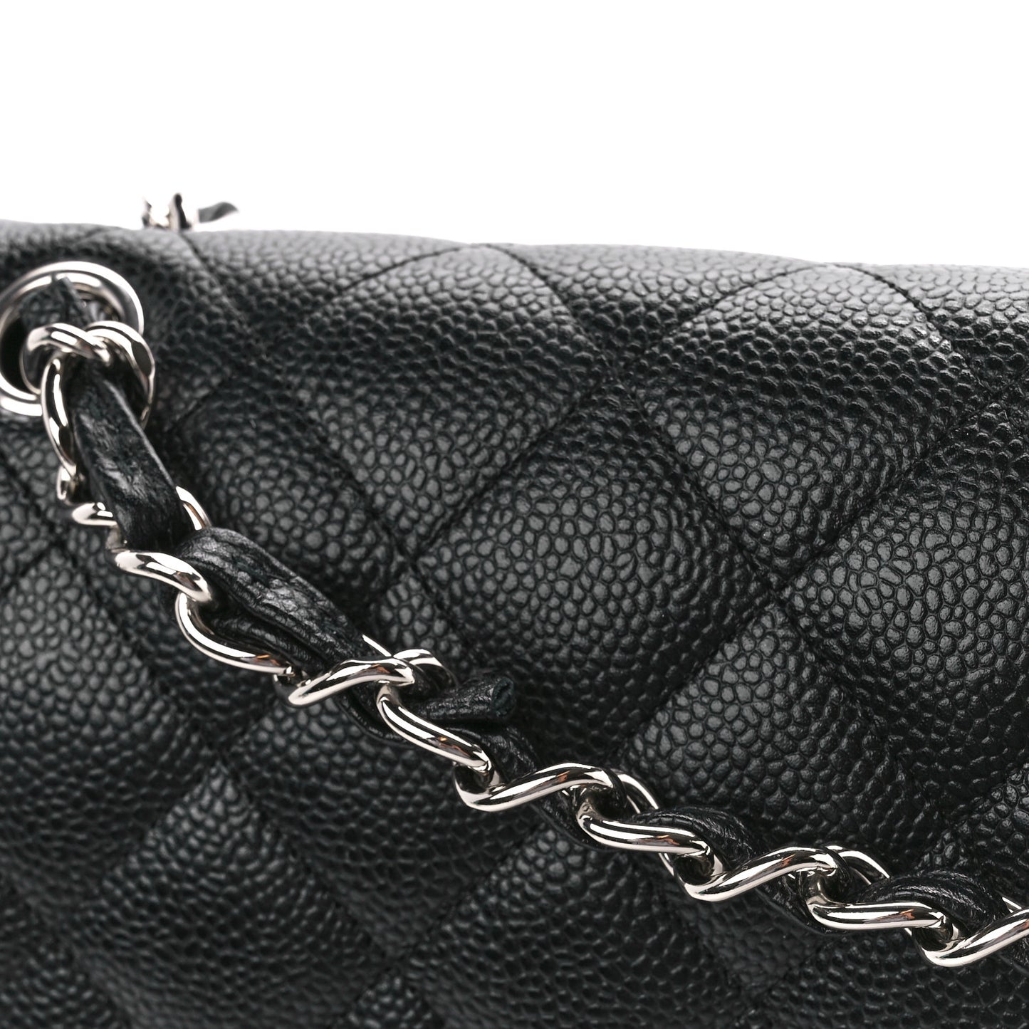 Caviar Quilted Maxi Double Flap Black