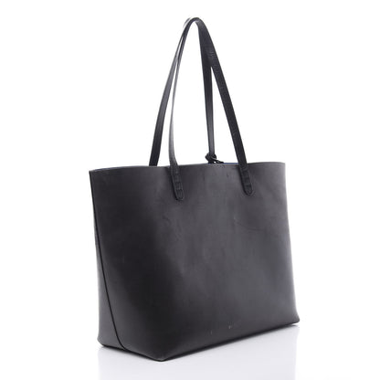 Mansur Gavriel Calfskin Large Shopping Tote Black Royal 4 of 22