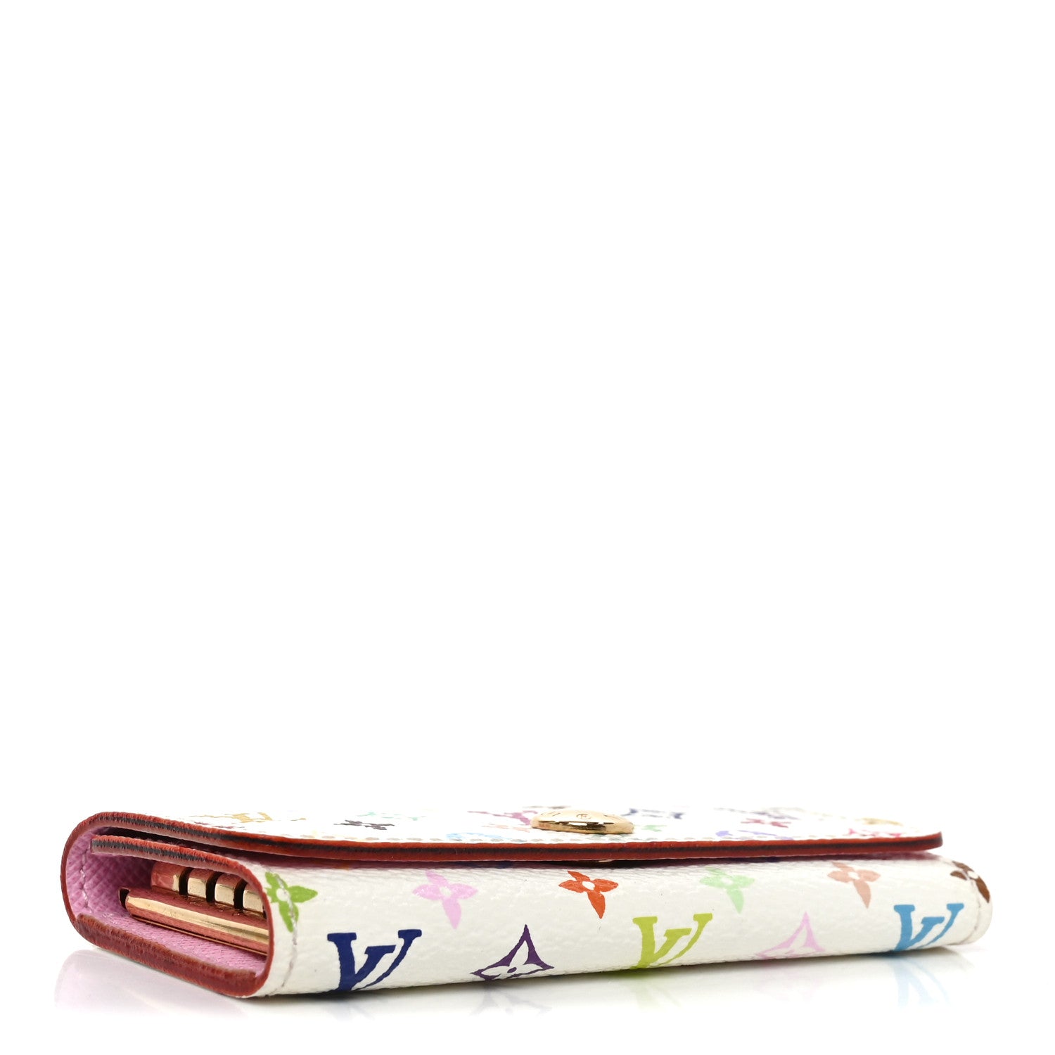 Louis Vuitton Monogram Multicolor Multicles 4 Key Holder White Litchi 4 of 7