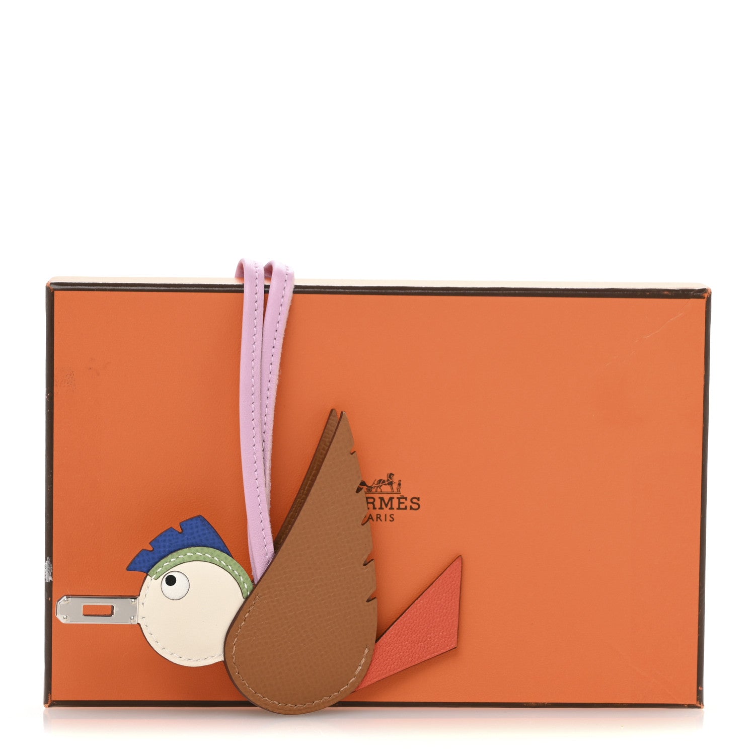 Hermes Epsom Swift Chevre Mysore Birdy Bag Charm Mauve Sylvestre Vert Poppy Gold Nata Craie 6 of 6
