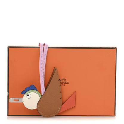 Hermes Epsom Swift Chevre Mysore Birdy Bag Charm Mauve Sylvestre Vert Poppy Gold Nata Craie 6 of 6
