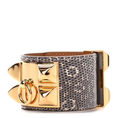 Hermes Lizard Collier De Chien CDC Bracelet S Ombre 1 of 5