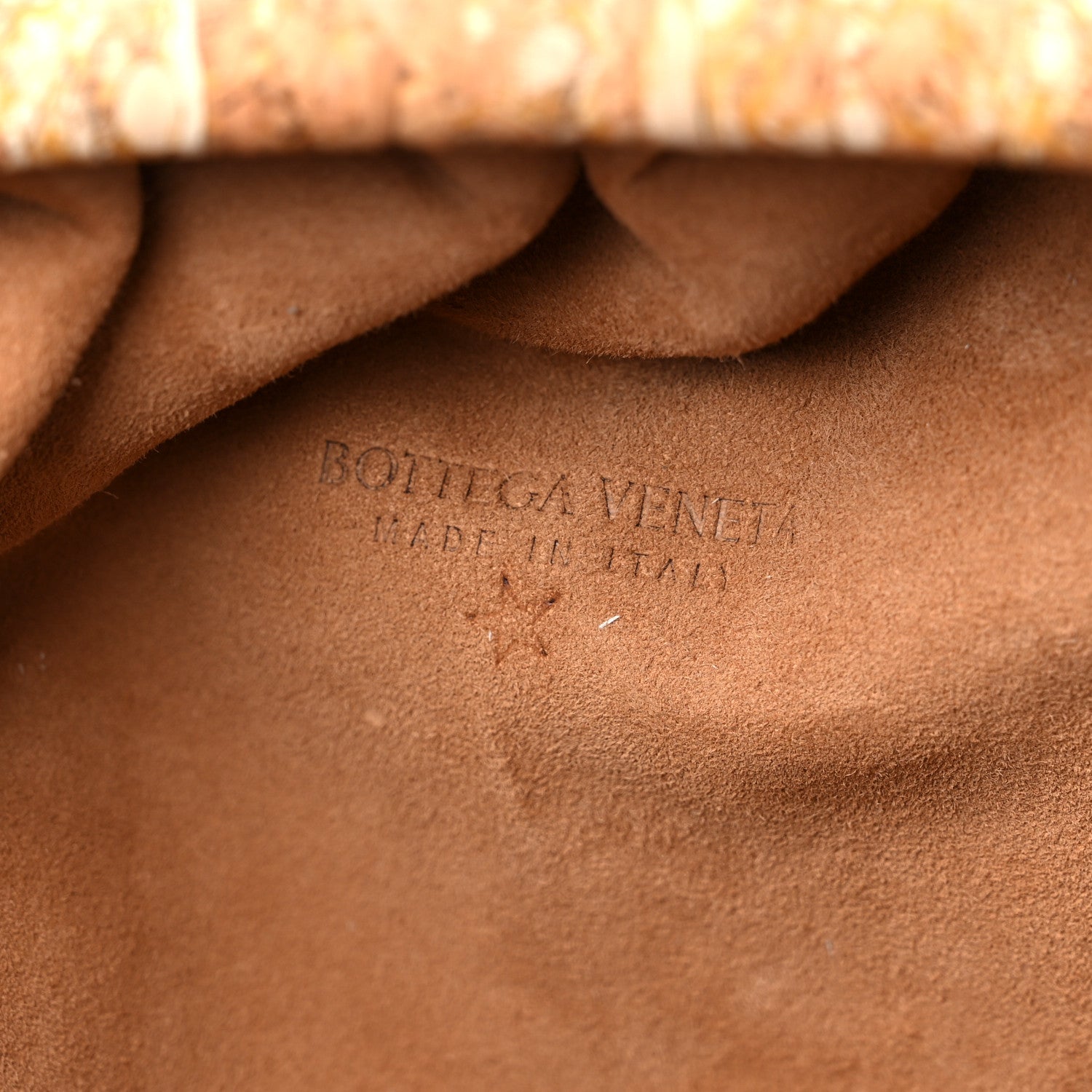 Bottega Veneta Cork The Pouch Oversized Clutch Natural 6 of 9