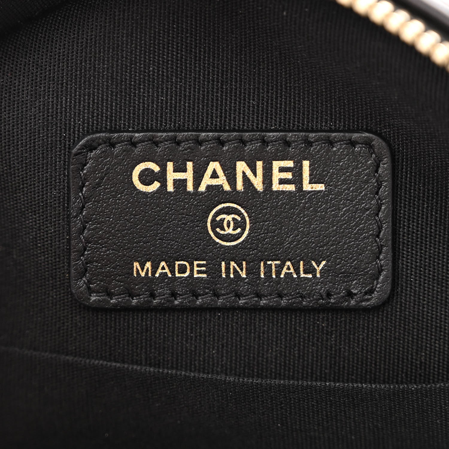 Chanel Calfskin Quilted Pearl Round Clutch With Chain Black 6 of 11