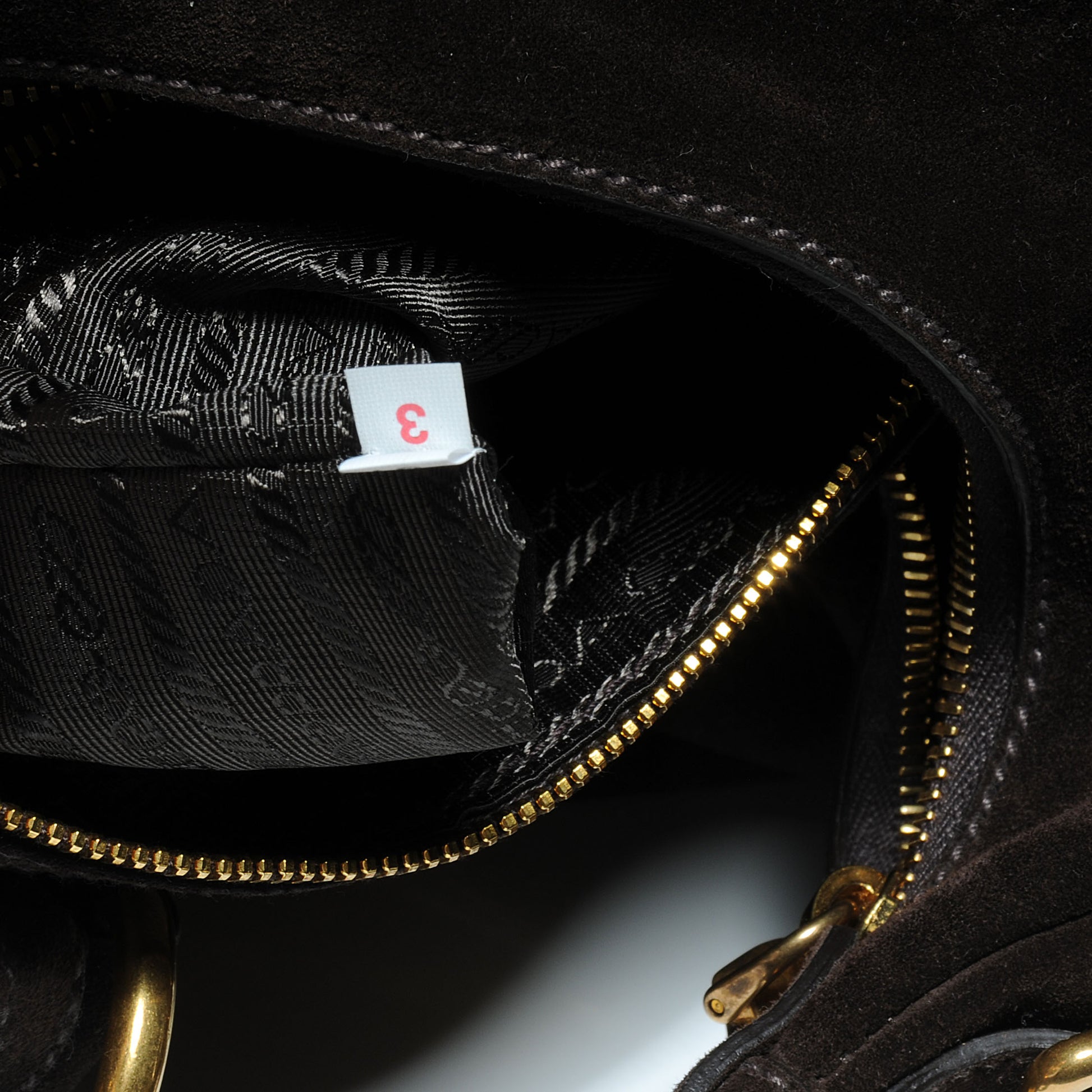 Prada Suede Hobo Moro Brown 7 of 8