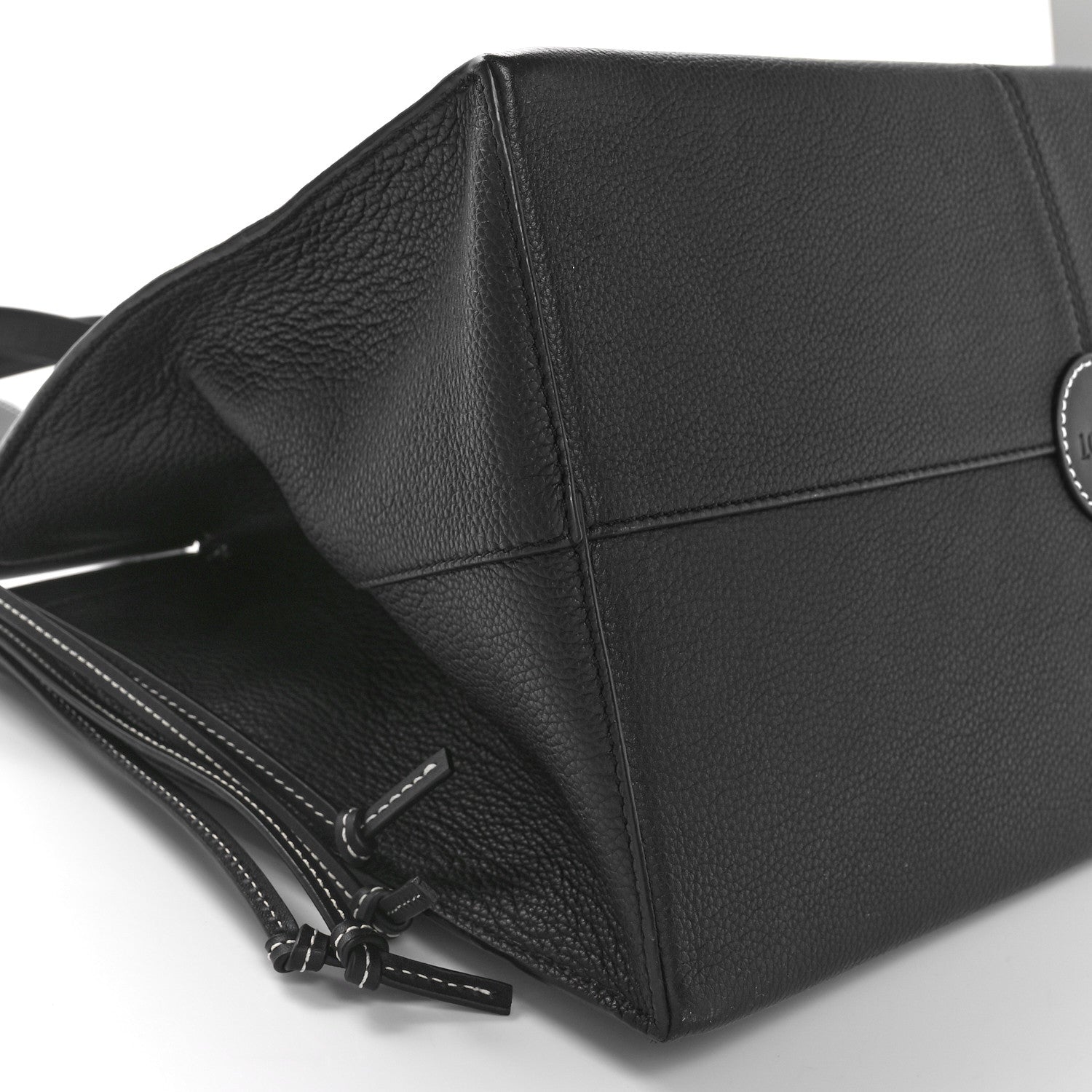 Loewe Grained Calfskin Small Cushion Tote Black 8 of 9