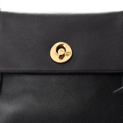 Saint Laurent Calfskin Suede Large Muse Two Black 9 of 12