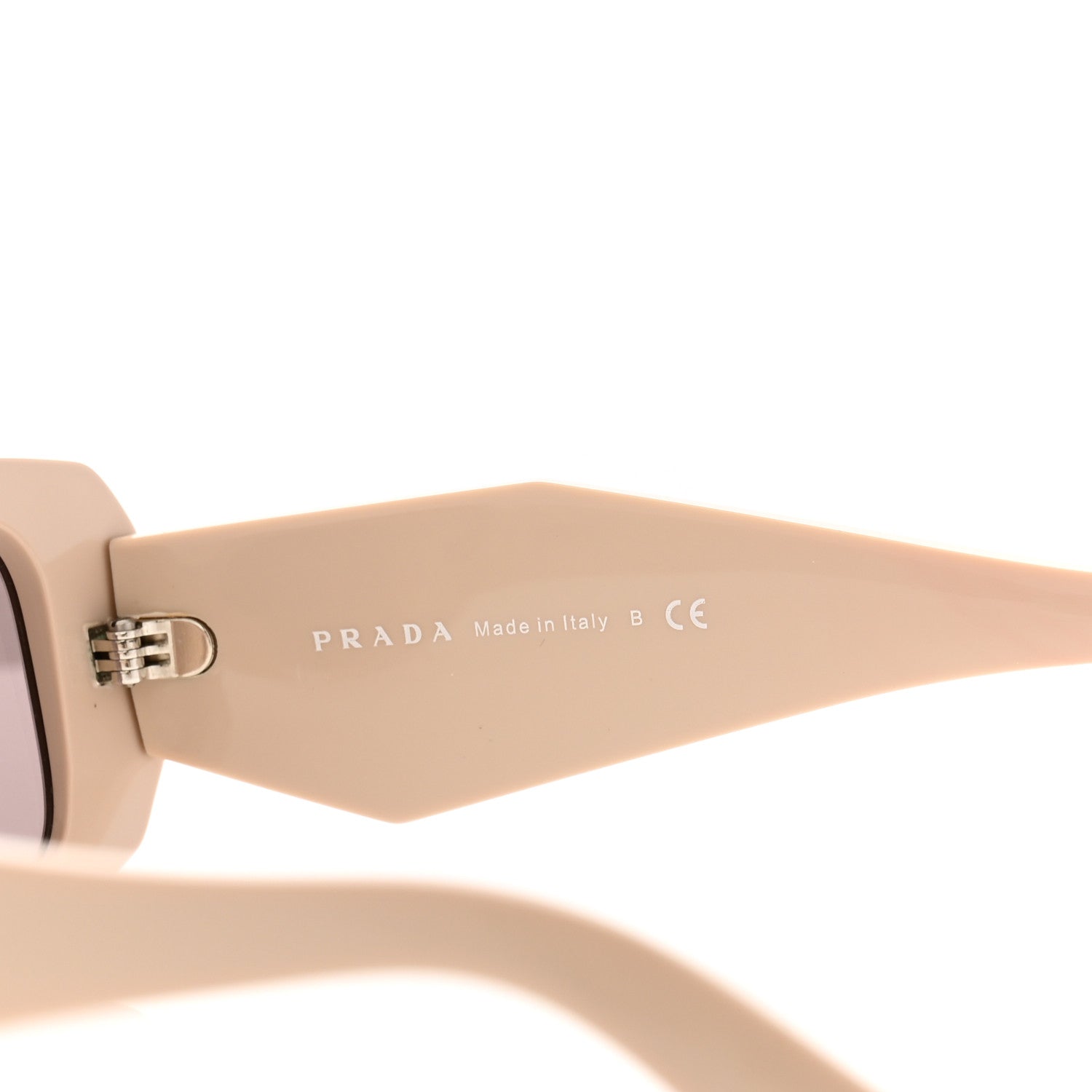 Prada Acetate Symbole Sunglasses SPR 17W Plum Beige 5 of 8