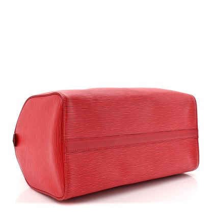Louis Vuitton Epi Speedy 35 Castillan Red 5 of 16