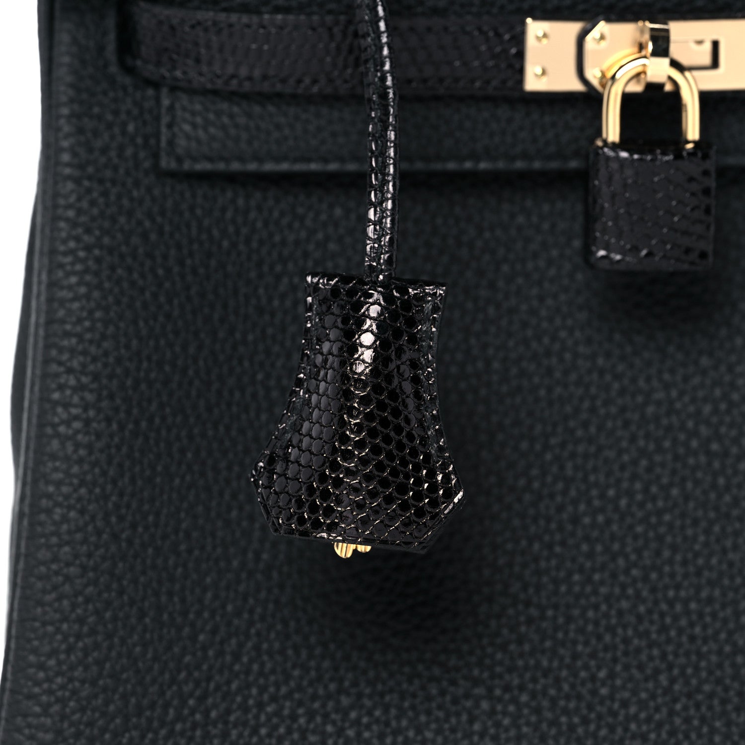 Hermes Togo Lizard Kelly Retourne Touch 25 Black 36 of 38