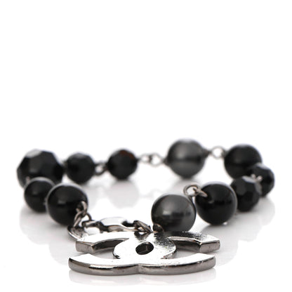 Chanel Beaded CC Bracelet Black 2 of 4