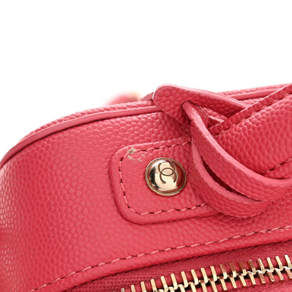 Chanel Caviar Quilted Small CC Filigree Vanity Case Rose 13 of 15