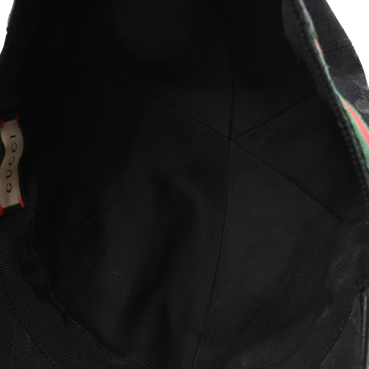 Monogram Web Baseball Hat M Black