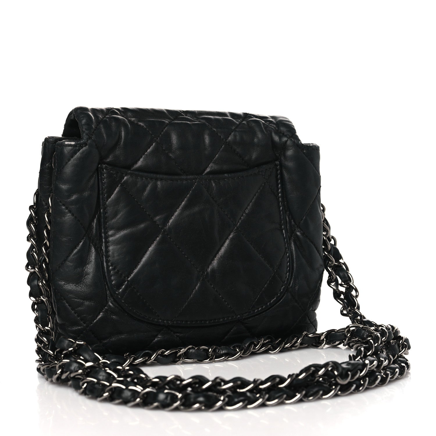 Chanel Lambskin Quilted Mini Chanel 3 Flap Black 3 of 11