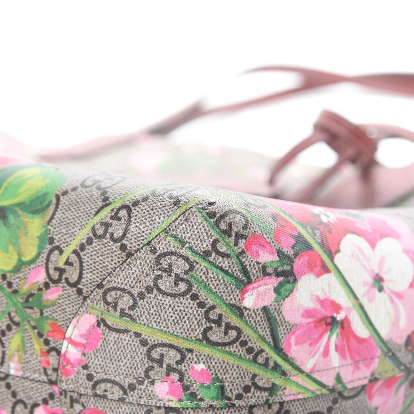 GG Supreme Monogram Blooms Medium Reversible Tote Beige Multicolor Dry Rose