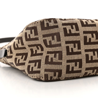 Fendi Zucchino Pochette Dark Brown 9 of 10