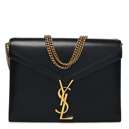 Saint Laurent Smooth Calfskin Monogram Cassandra Clasp Bag Black 1 of 13