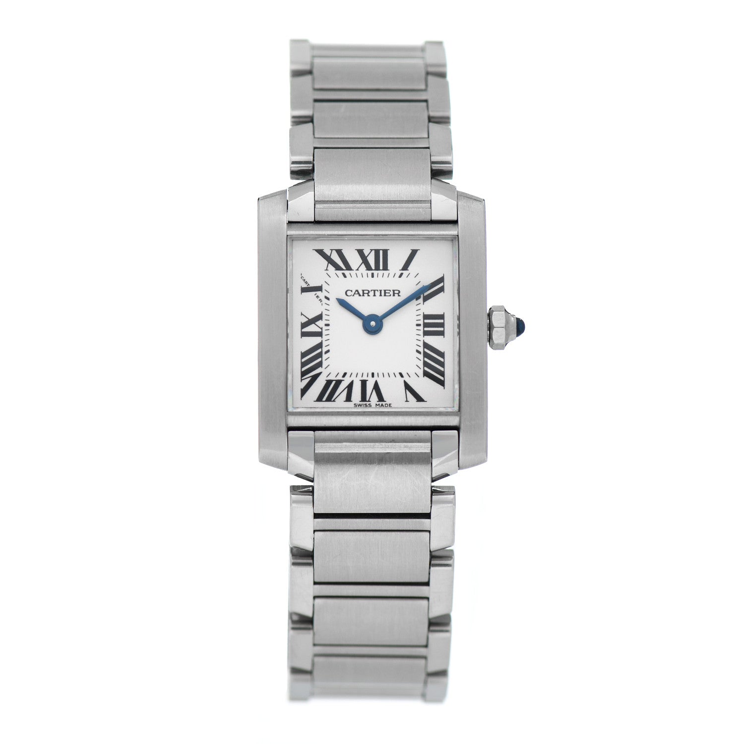 Cartier Stainless Steel 20mm Tank Francaise Quartz Watch 1 of 5