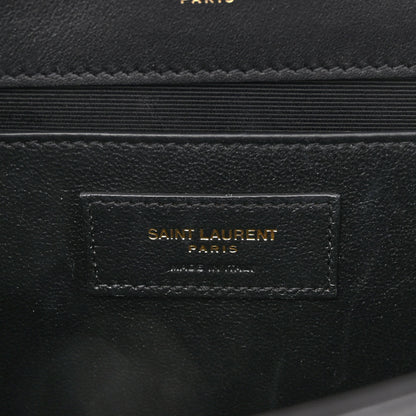 Saint Laurent Calfskin Polka Dot Print Medium Monogram Kate Satchel Black 7 of 10