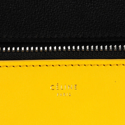 Celine Smooth Calfskin Small Tri-Color Edge Shoulder Bag Yellow 7 of 8