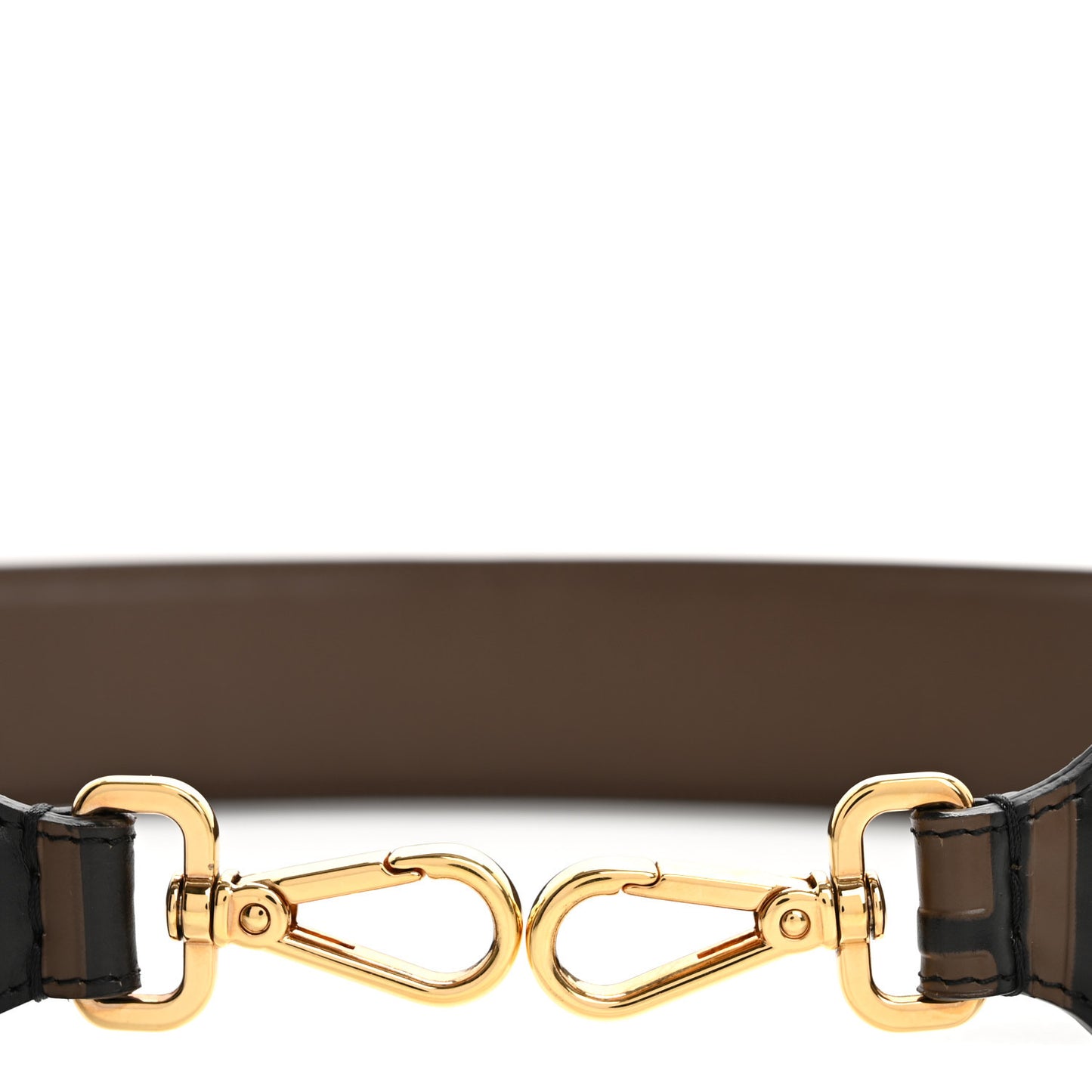 Vitello Century Bi-Color FF 1974 Embossed Strap You Maya Black