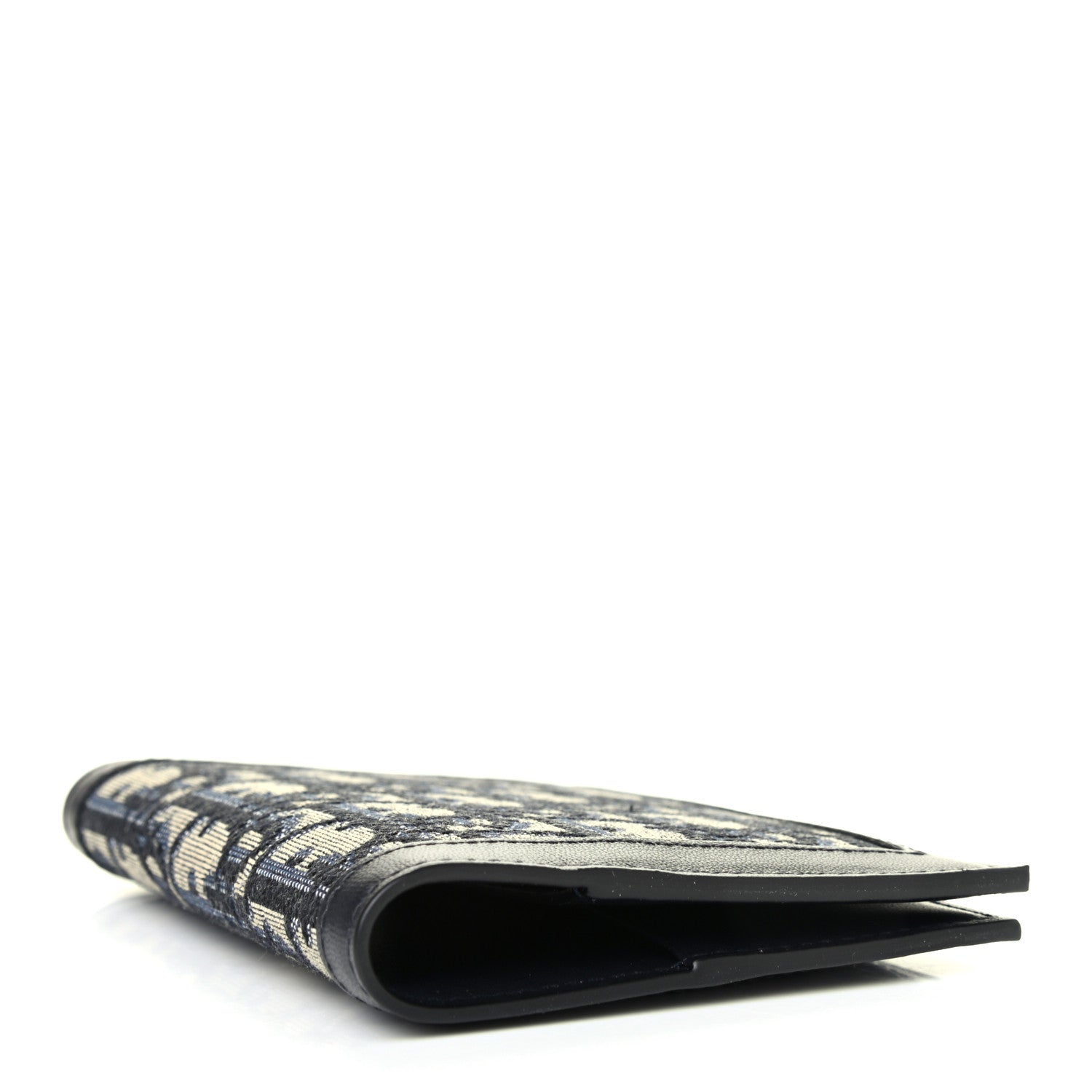Christian Dior Calfskin Oblique Passport Holder Blue 3 of 4