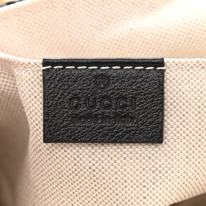 Gucci Raffia Azalea Calfskin Crochet Flower Small GG Marmont Shoulder Bag Natural Ecru Black 6 of 10