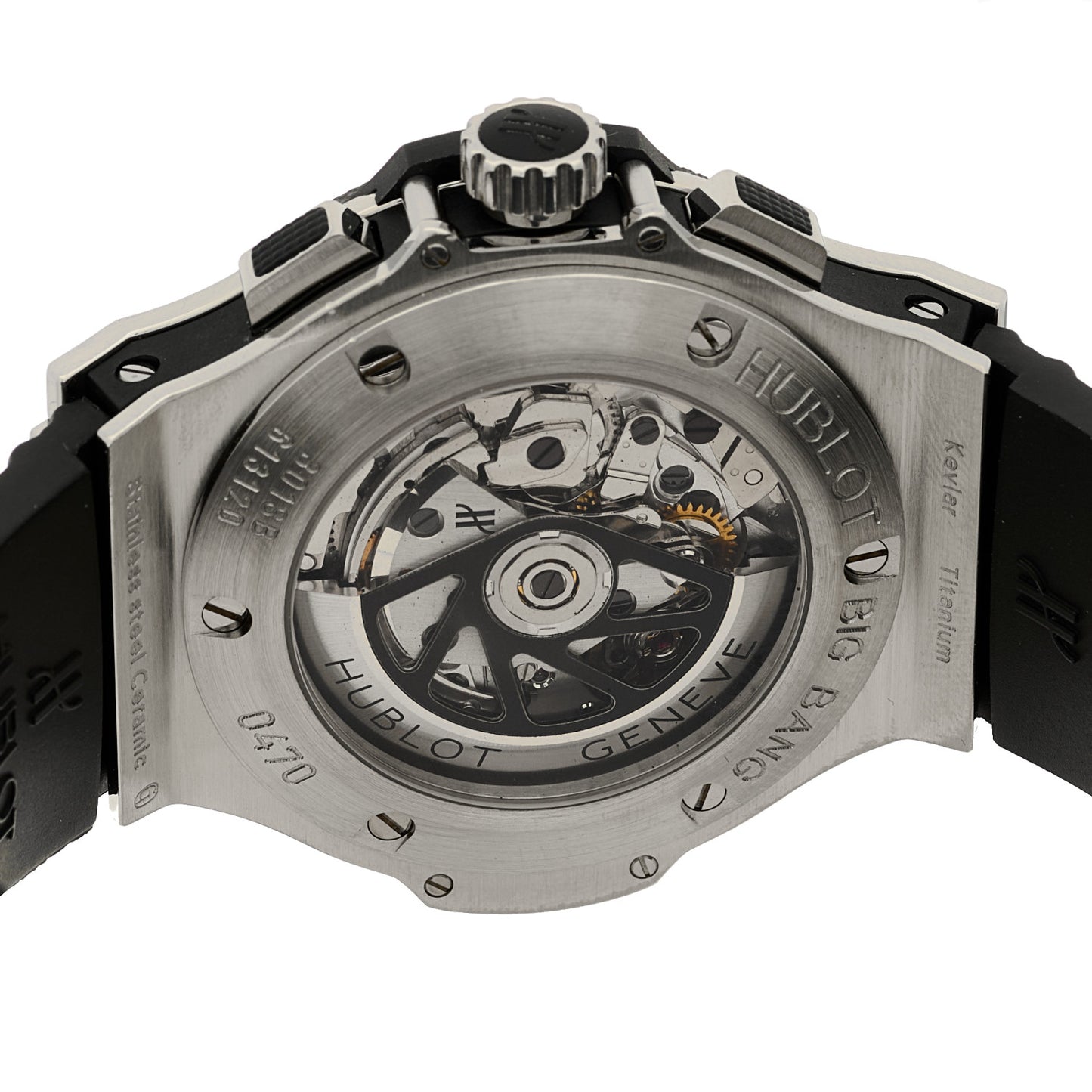 Stainless Steel Ceramic Rubber 44mm Big Bang Automatic Watch Black 301.SB.131.RX