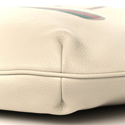 Gucci Grained Calfskin Logo Half Moon Hobo White 10 of 13