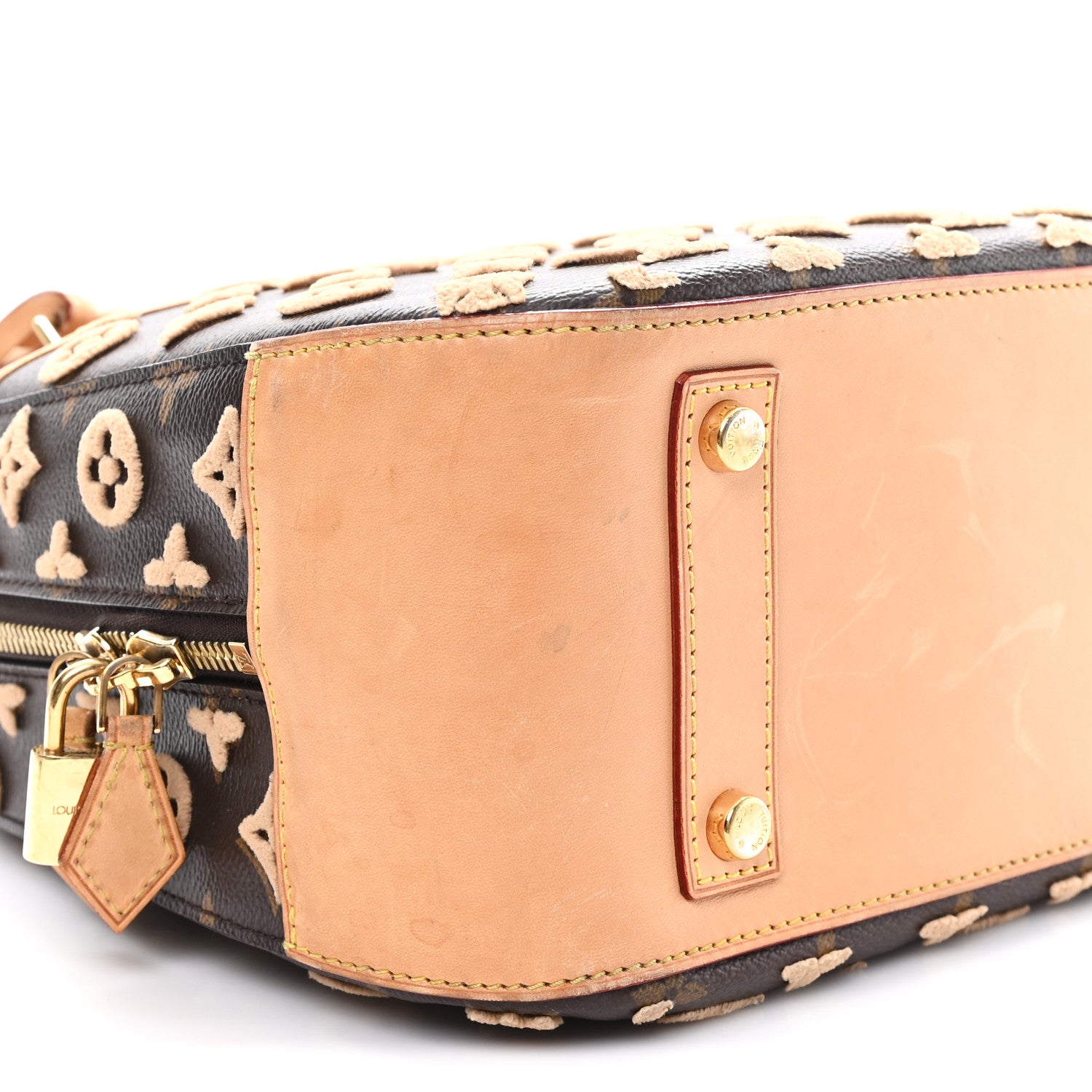 Louis Vuitton Monogram Tuffetage Deauville Cube Caramel 8 of 10