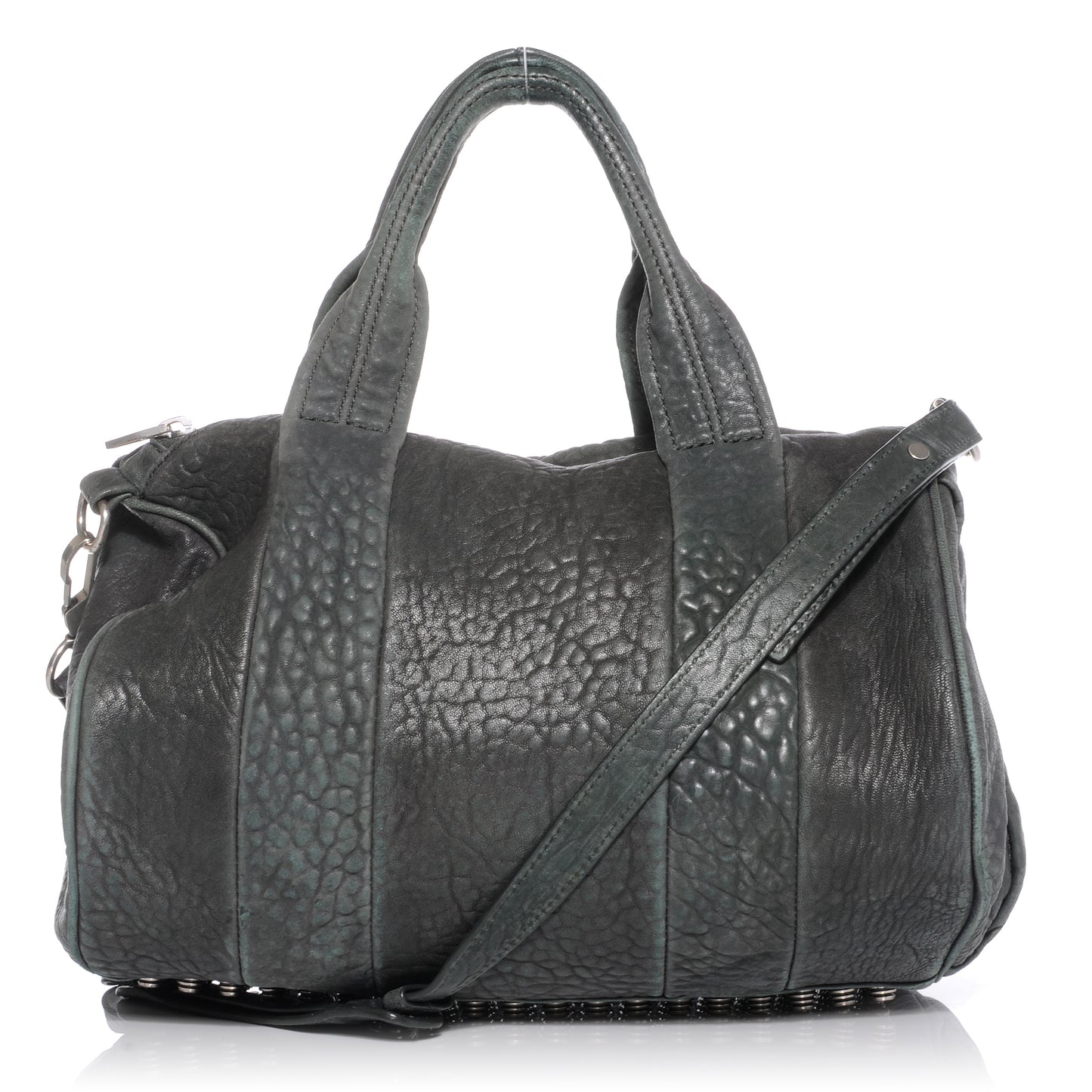 Leather Rocco Duffel Grey