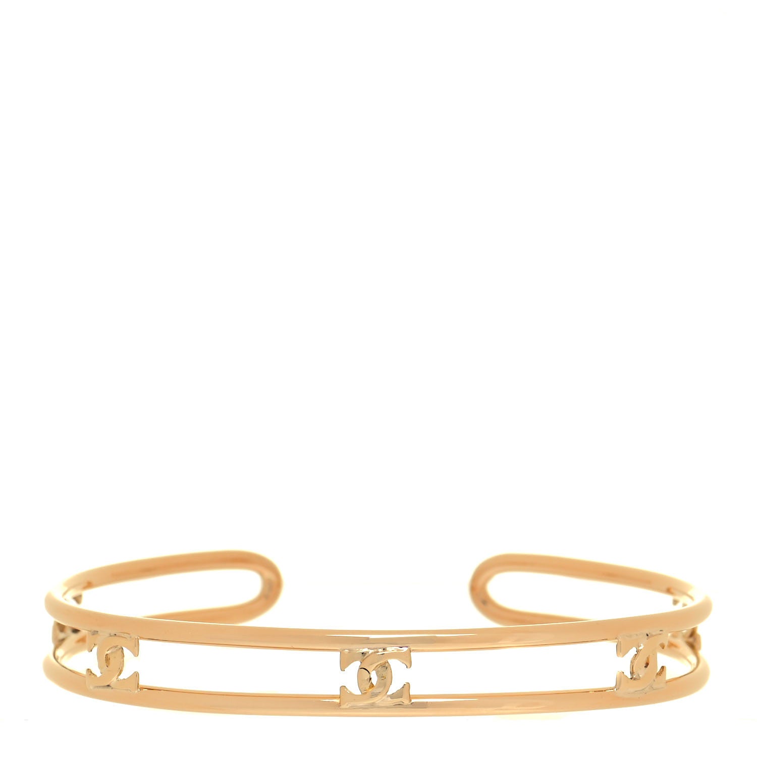 Cartier 18K Yellow Gold C de Cartier Cuff Bracelet 1 of 4
