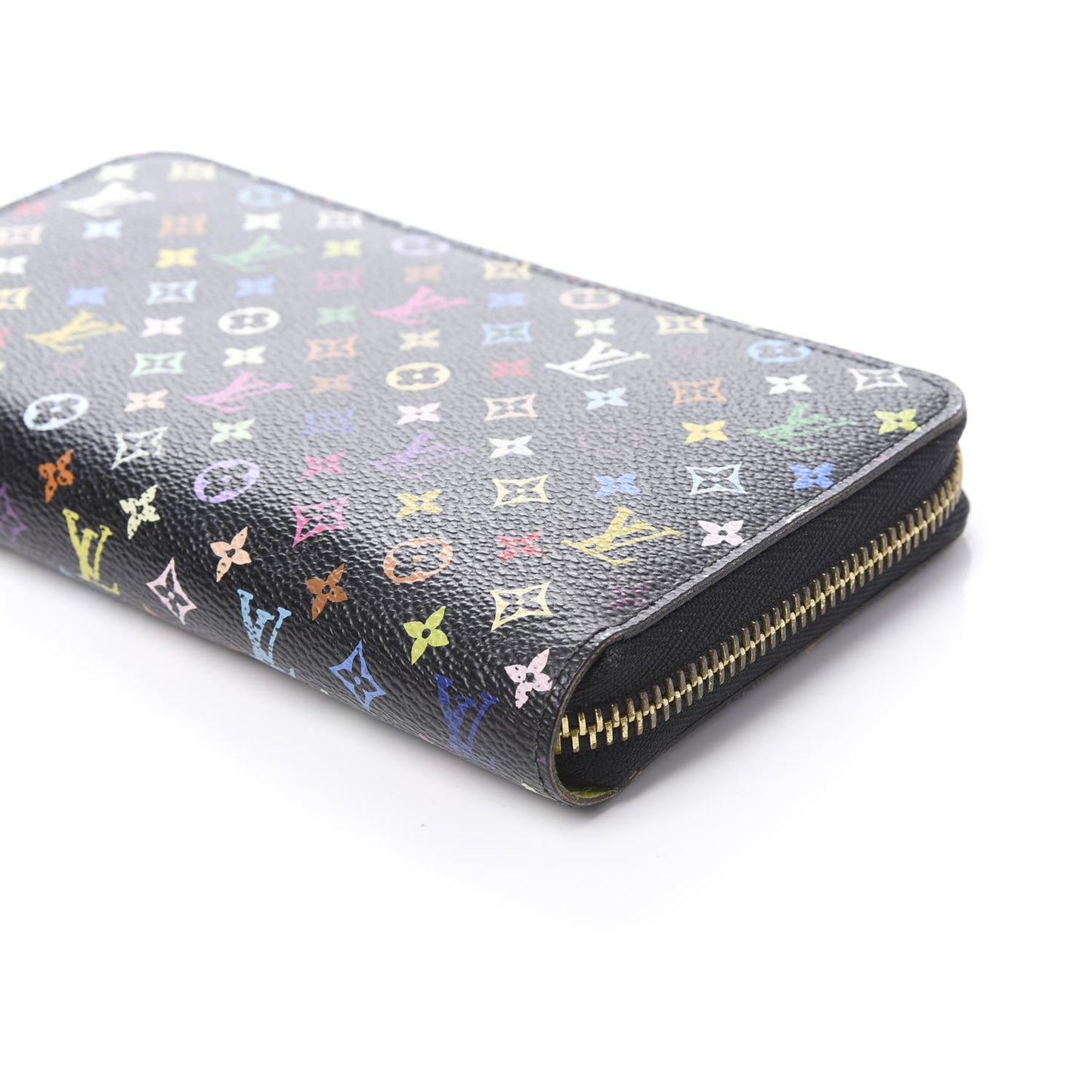 Monogram Multicolor Zippy Wallet Black Pistachio