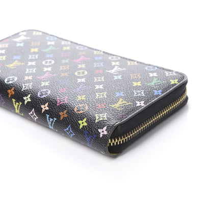 Louis Vuitton Monogram Multicolor Zippy Wallet Black Pistachio 9 of 10