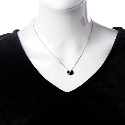 Cartier 18K Pink Gold Diamond Black Onyx XS Amulette de Cartier Pendant Necklace 2 of 8