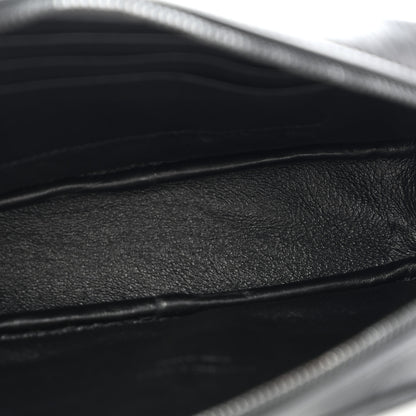 Saint Laurent Calfskin Matelasse Monochrome Monogram Mini Lou Camera Bag Black 5 of 11