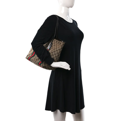 Gucci Monogram Web Large Jolie Tote Brown 2 of 9