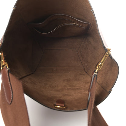 Celine Natural Calfskin Sangle Bucket Bag Dark Brown 5 of 15
