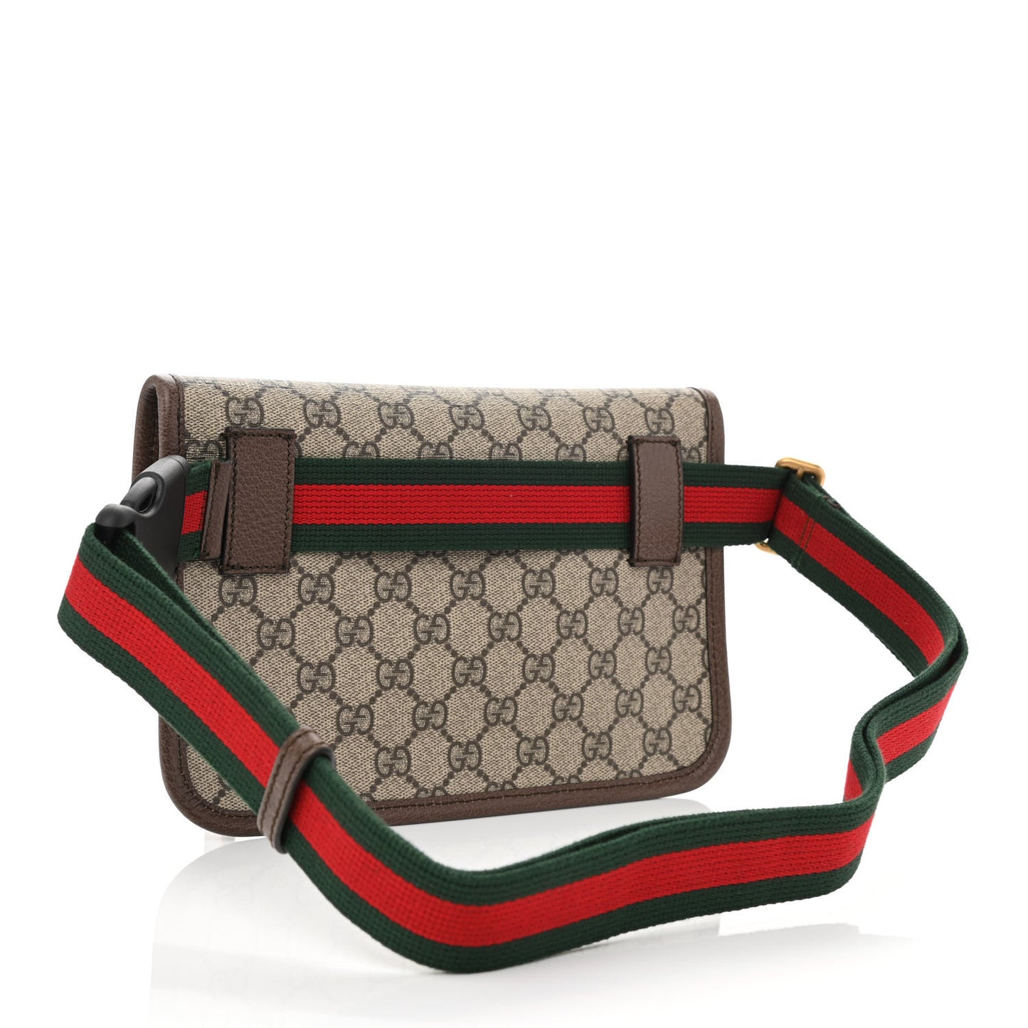 GG Supreme Monogram Neo Vintage Web Belt Bag Brown