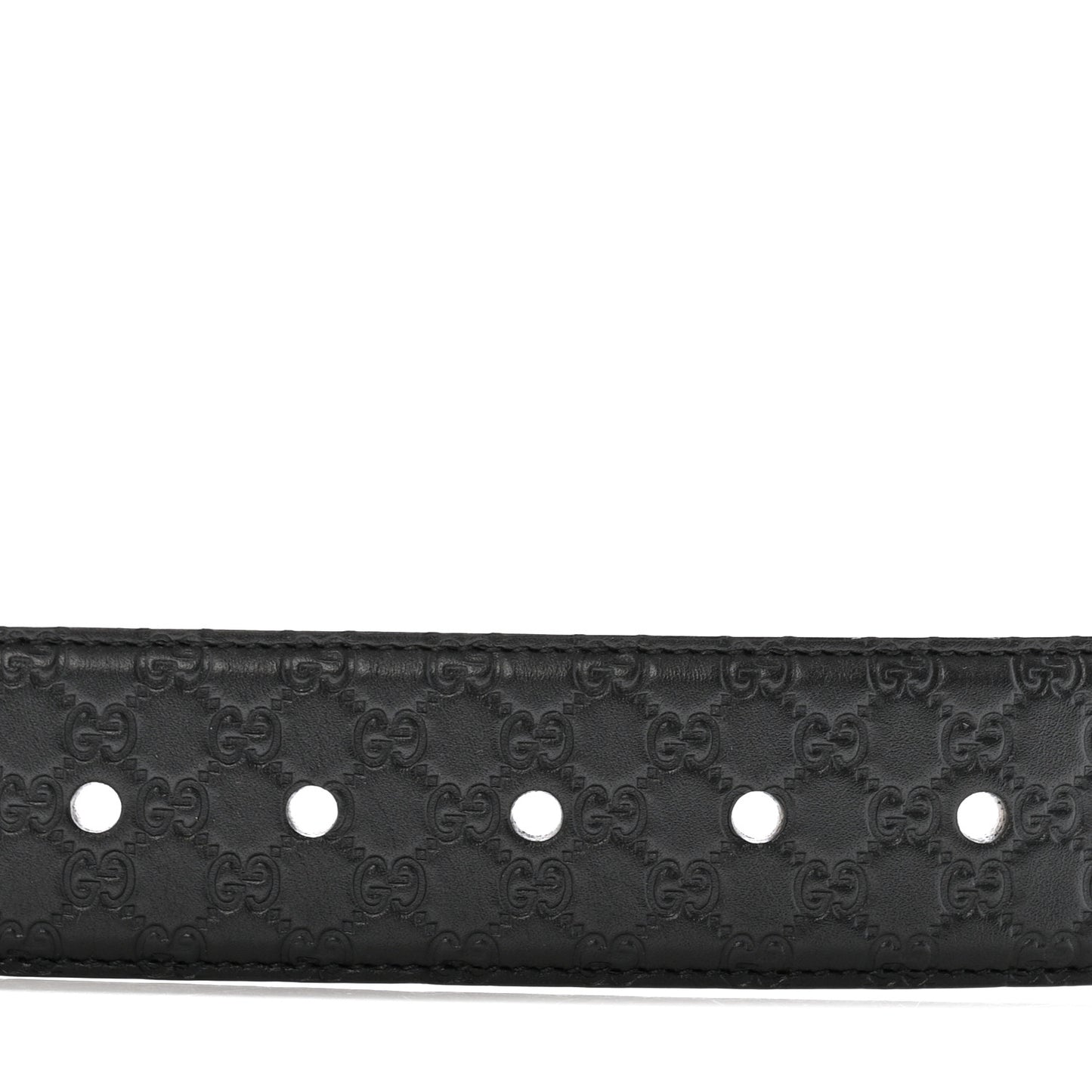 Soft Microguccissima Margaux Calfskin Belt 90 36 Black