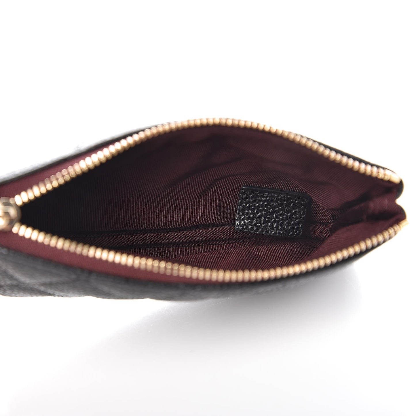 Caviar Quilted Small Cosmetic Case Black