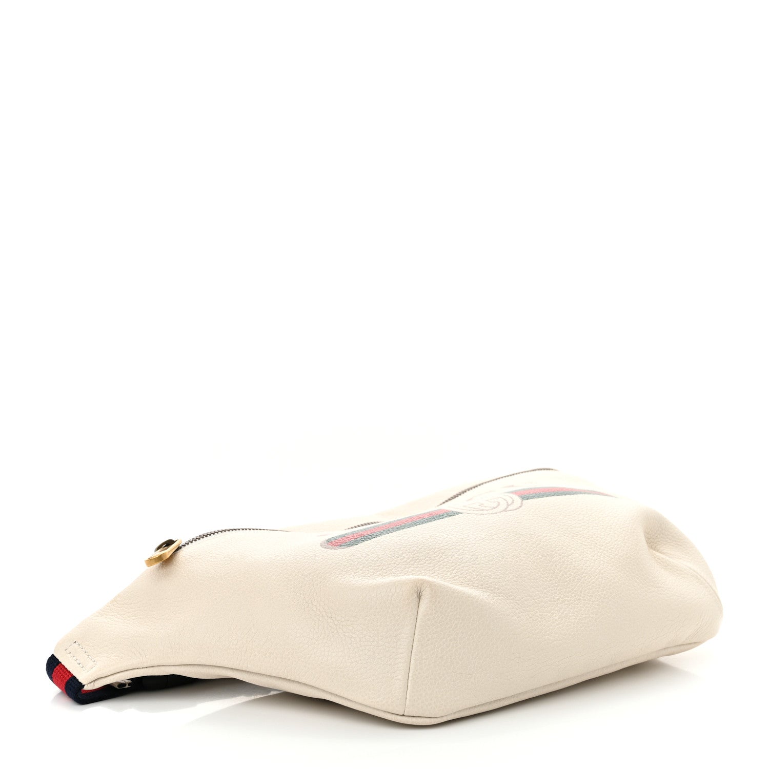 Gucci Grained Calfskin Logo Belt Bag White 4 of 11