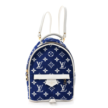 Palm Springs Mini Backpack Luxury - Blue - Monogram Velours For Women